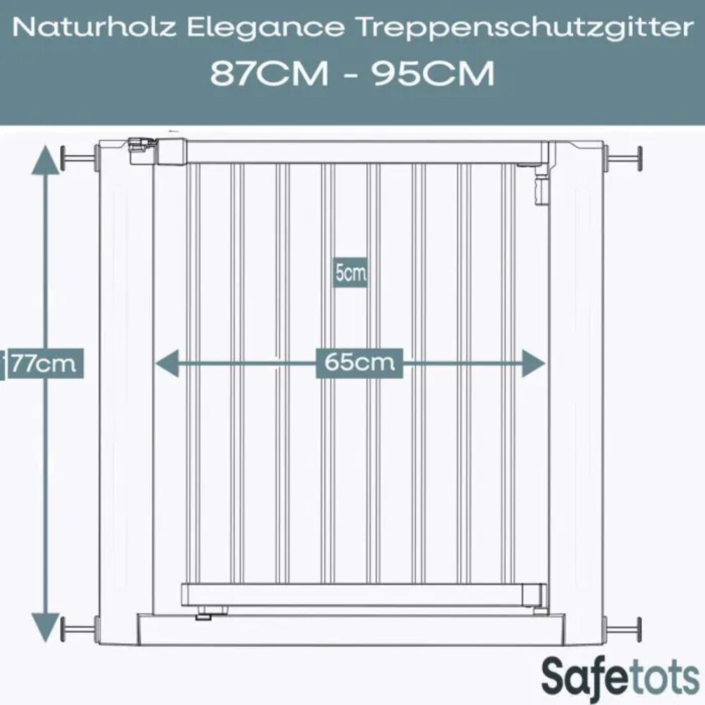 Safetots Safetots Elegance Treppenschutzgitter 87 - 95 cm