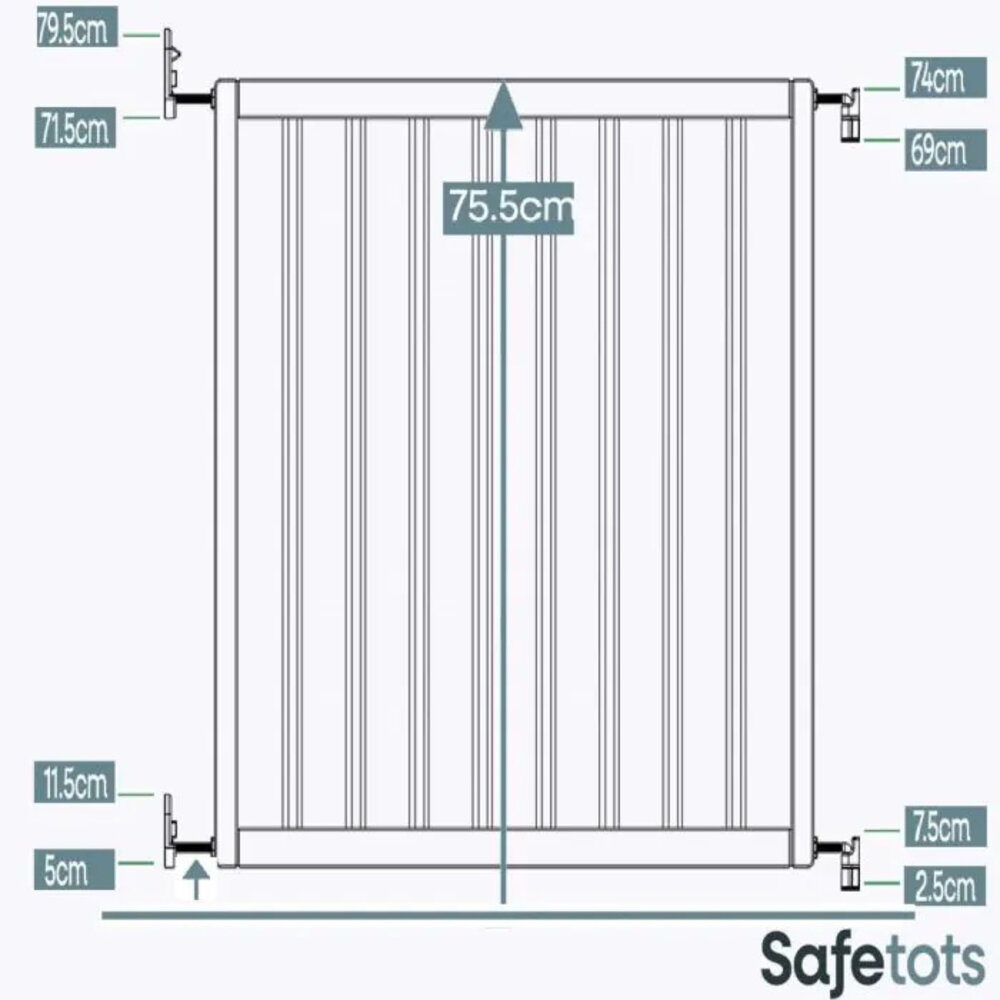 Safetots Safetots Chunky Treppenschutzgitter 63,5 cm - 105,5 cm
