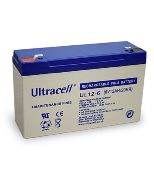 Ultracell Accu 6 volt, 12 Ah
