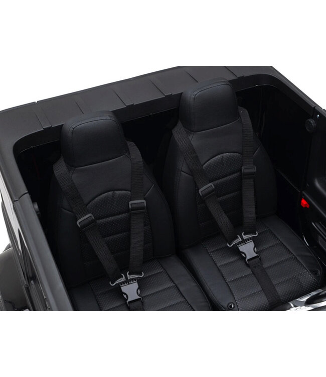 2 persoons Mercedes G63 AMG, 24v en 4x4 kinder accu voertuig!
