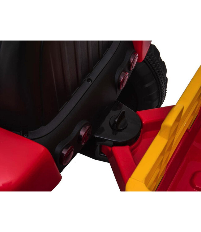 Tracteur rouge, 2 moteurs 12 volts, tracteur électrique pour enfants.