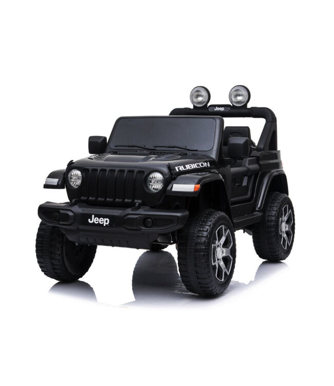 Jeep Wrangler Rubicon, 12-Volt-Elektro-Kinderauto, Ledersitz und mehr!