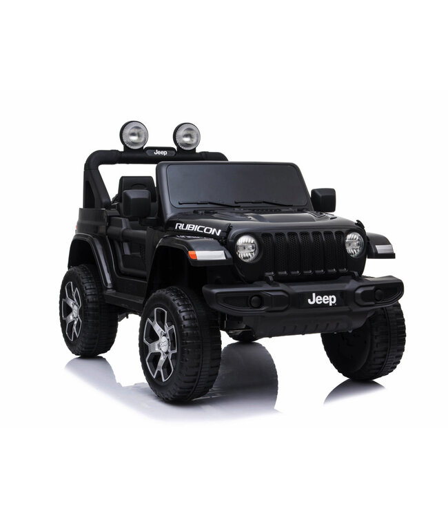 Jeep Wrangler Rubicon, 12 volt elektrische kinderauto, Leder zitje en meer!