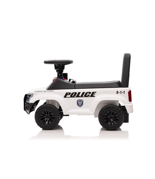 Police walking car with siren lights and a real Walkie Talkie