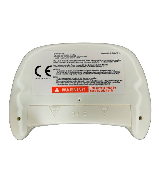 2.4 GHz Afstandsbediening voor elektrische kinderauto's (type: SHSH12VWS)