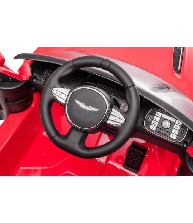 Aston Martin 12v electric kids car with rubber tires, leather seat and more!