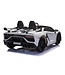 Lamborghini Aventador, 2-persoons 24 volt elektrische kinderauto met rubberen banden, leder zitje!