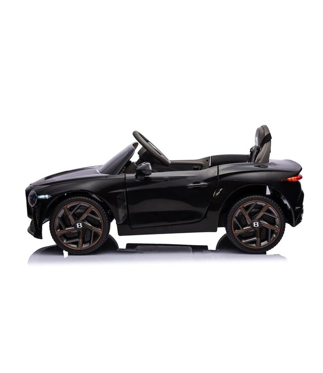 Bentley Bacalar, 12 volt elektrische kinderauto, leder zitje, rubberen banden en meer.