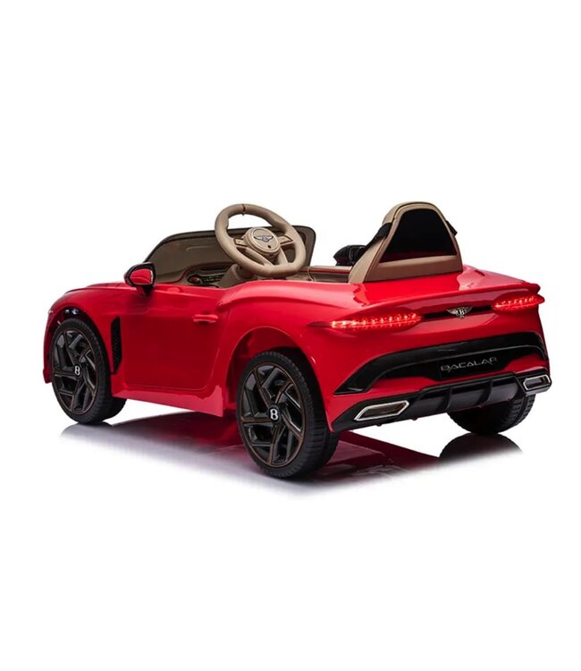Bentley Bacalar, voiture électrique pour enfants 12 volts, siège en cuir, pneus en caoutchouc et plus encore.