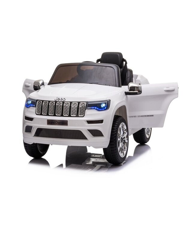 Jeep Grand Cherokee, voiture électrique pour enfants 12 volts, siège en cuir et plus encore !