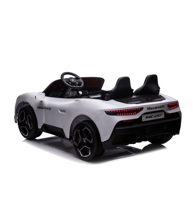 Maserati MC20 2-seater, 24v electric children's car, rubber tires, leather seat.