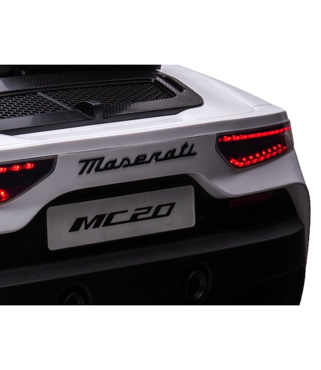Maserati MC20 2-seater, 24v electric children's car, rubber tires, leather seat.