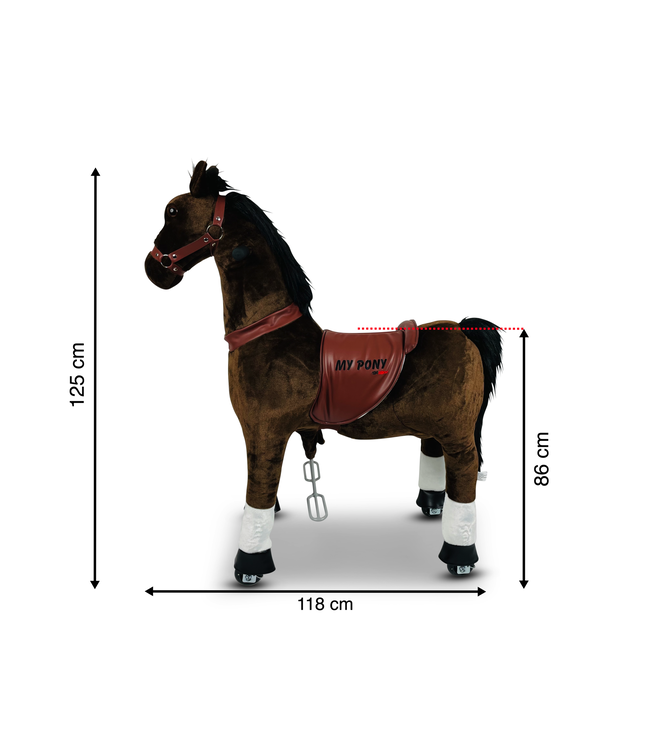 MY PONY, cheval jouet d'équitation de ROLLZONE®, 3 - 6 ans (MP2009-S)