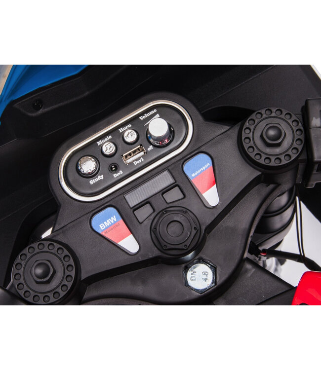 BMW HP4, 12v Kinder Accu Motor met rubberen banden en meer