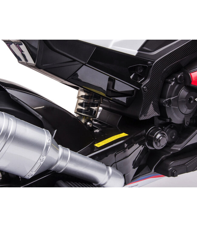 BMW HP4, moteur à batterie pour enfants 12 V avec pneus en caoutchouc et plus