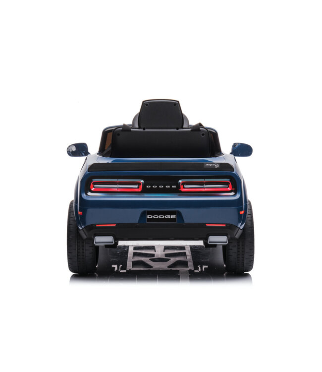 Dodge Challenger SRT, 12 volt elektrische kinderauto, Leder zitje, Rubberen banden, Kinder Accu Auto!