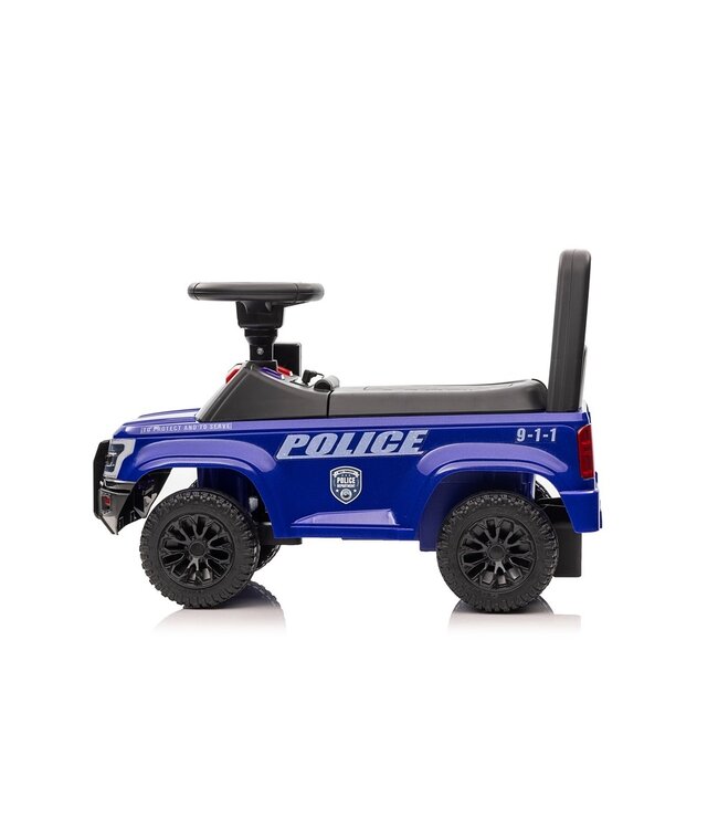 Police walking car with siren lights and a real Walkie Talkie