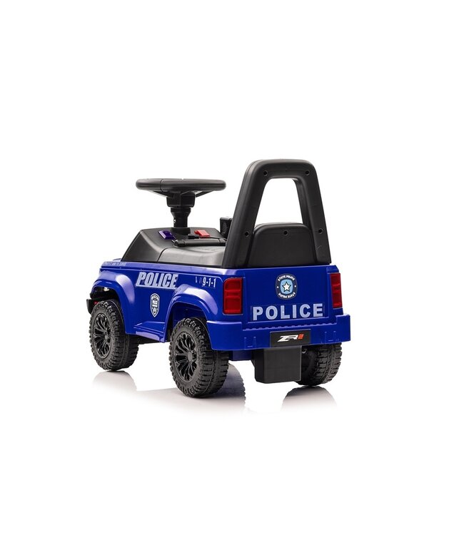 Police walking car with siren lights and a real Walkie Talkie