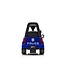 Police walking car with siren lights and a real Walkie Talkie