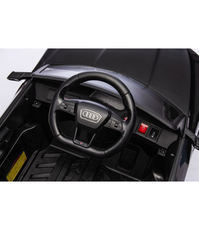 Audi S Q8, voiture électrique pour enfants de 12 volts avec pneus en caoutchouc, siège en cuir et plus