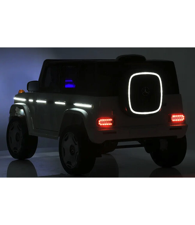 Mercedes Benz EQG, 12-Volt-Elektro-Kinderauto mit Gummireifen, Ledersitz und mehr!