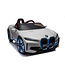 BMW i4, voiture électrique pour enfants, 12v, siège en cuir, module musique et plus encore !