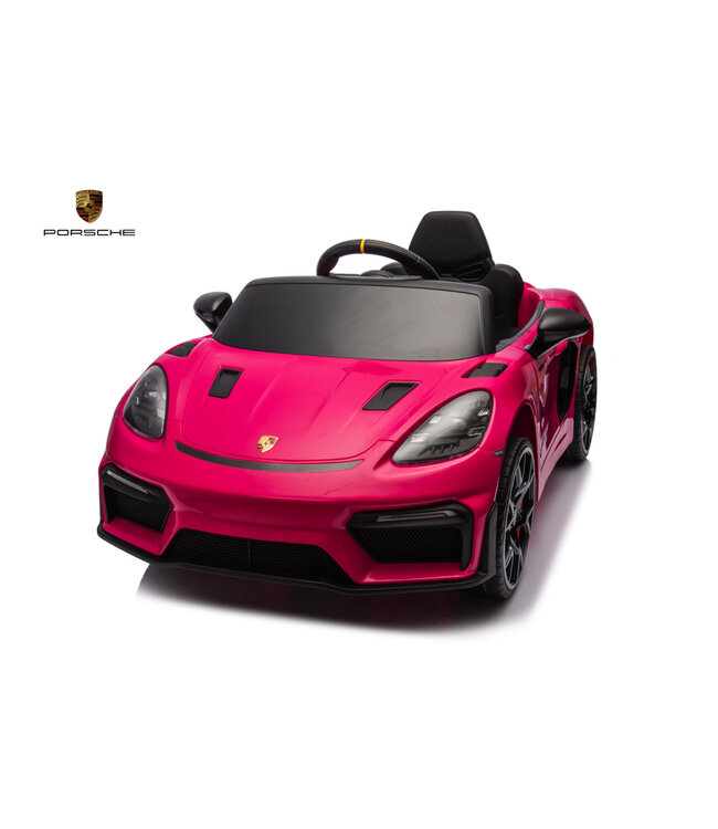 Porsche Spyder RS, 12 volt Kinder Accu Auto, rubberen banden, leder zitje en meer!