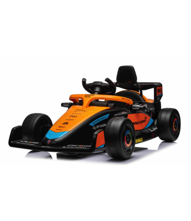 Voiture de course McLaren Formula 1 12V, pneus en caoutchouc et plus encore !