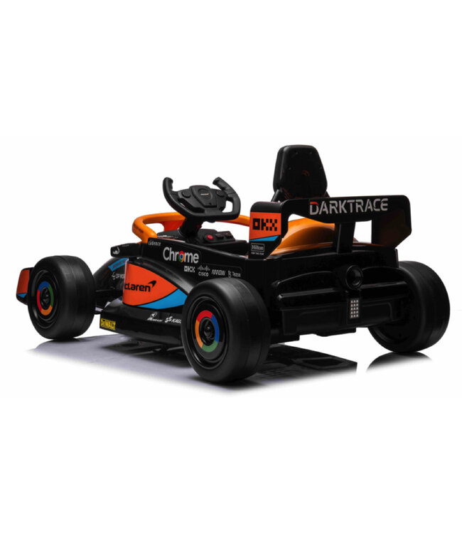 Voiture de course McLaren Formula 1 12V, pneus en caoutchouc et plus encore !