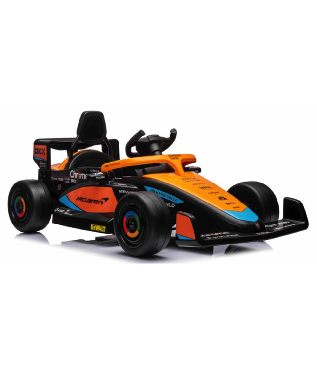 Voiture de course McLaren Formula 1 12V, pneus en caoutchouc et plus encore !