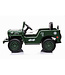 Jeep Army, Willy's Jeep 12 Volt Elektro-Kinderauto mit Allradantrieb, Gummireifen und Kunstledersitz!