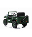 Jeep Army, Willy's Jeep 12 Volt Elektro-Kinderauto mit Allradantrieb, Gummireifen und Kunstledersitz!