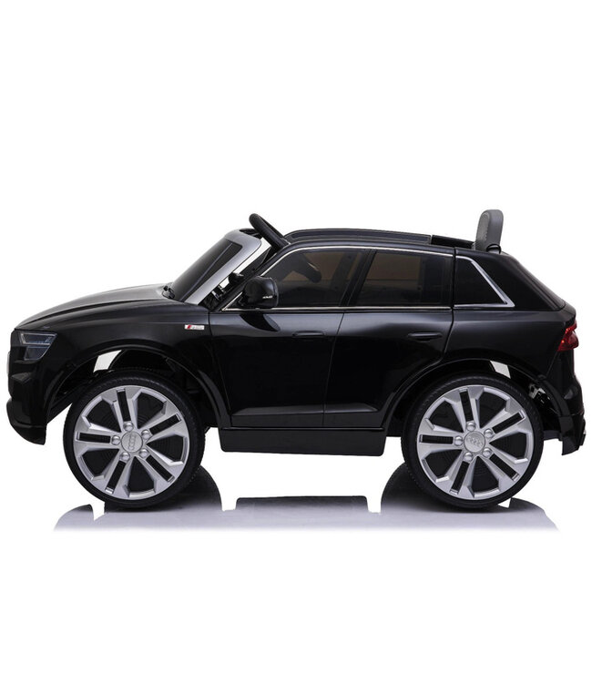 Audi Q8 Quattro S-line, voiture électrique pour enfants 12 volts avec pneus EVA, siège en cuir artificiel et plus encore !