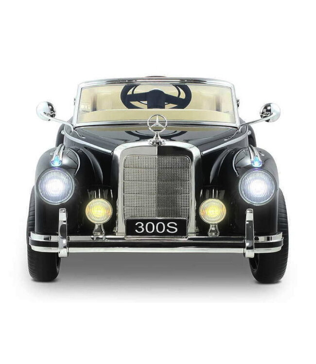 Mercedes-Benz 300S Classic, 12V elektrische kinderauto met EVA banden en kunstleder zitje!