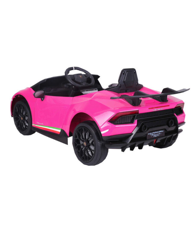 Lamborghini Huracan Performante, voiture électrique pour enfants 12v avec pneus EVA et siège en cuir artificiel !