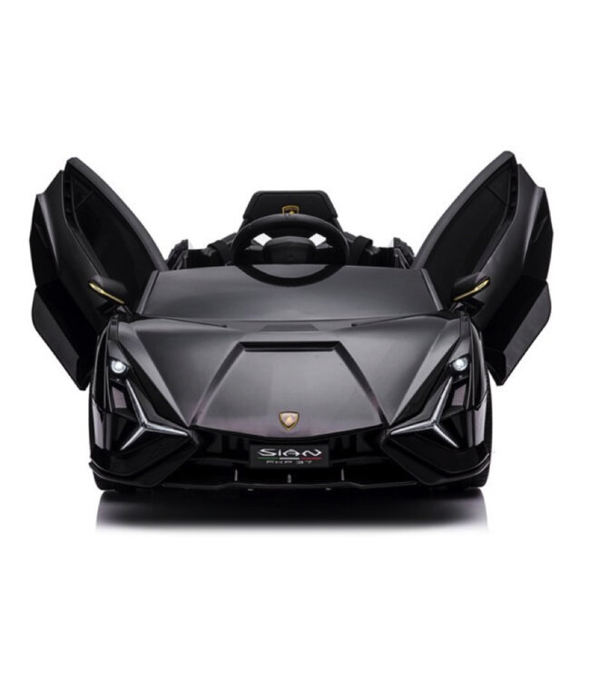Lamborghini Sian, voiture électrique pour enfants 12v avec pneus EVA et siège en cuir artificiel !