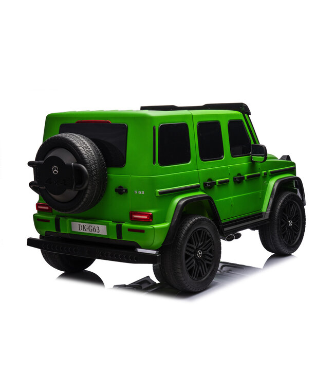 Mercedes G63 2-seater, 24 volt electric kids car with rubber tires and more!