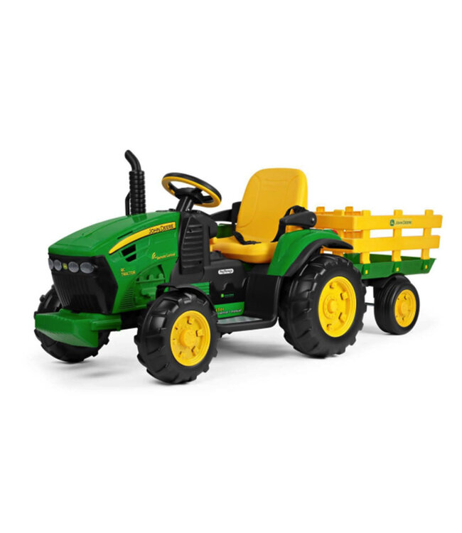 John Deere tractor + trailer, 12 volt with Remote control
