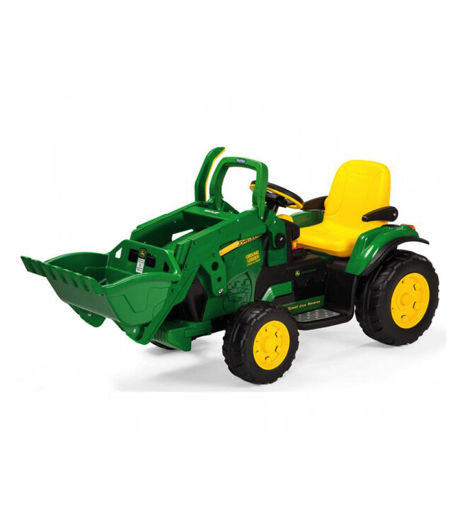 John Deere 12 Volt Elektro-Kindertraktor, mit Schaufel
