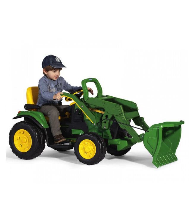 Tracteur électrique pour enfants John Deere 12 volts, avec godet