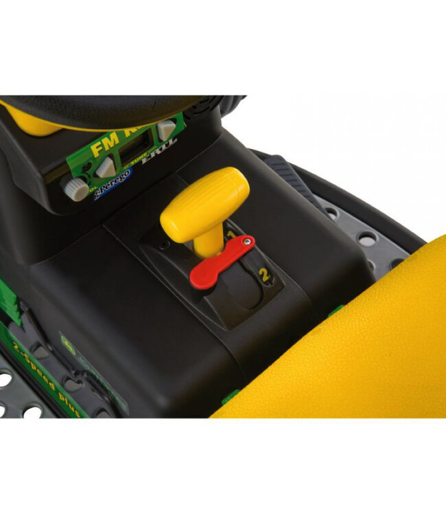 John Deere Ground Loader, 12 volt elektrische kindertractor met shovel