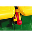 John Deere 12-Volt elektrischer Kindertraktor mit funktionierendem Baggerarm und Kippmulde.