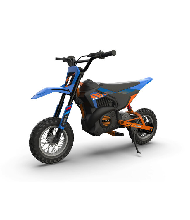 Crossmotor, 24 volt elektrische kinder motor met geveerde wielen