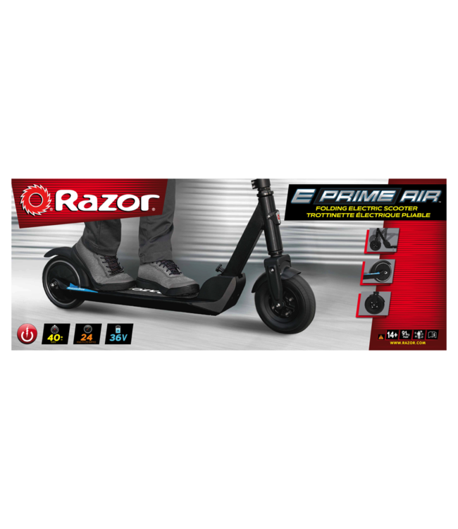 Razor E Prime Air, Elektroroller mit 350 Watt Motor, faltbar