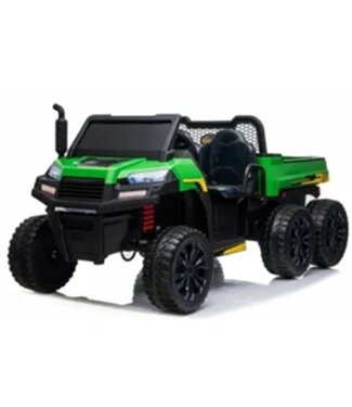 Camion électrique Gator Farm Truck 4x4 24 V – Pneus en caoutchouc et siège en cuir