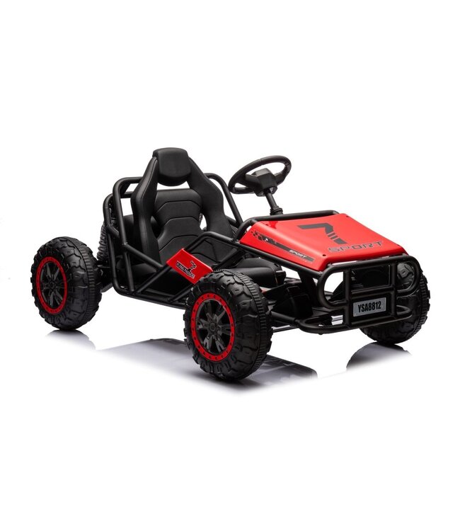 24 Volt Elektro Kinderbuggy, Gummireifen, Kunstledersitz!