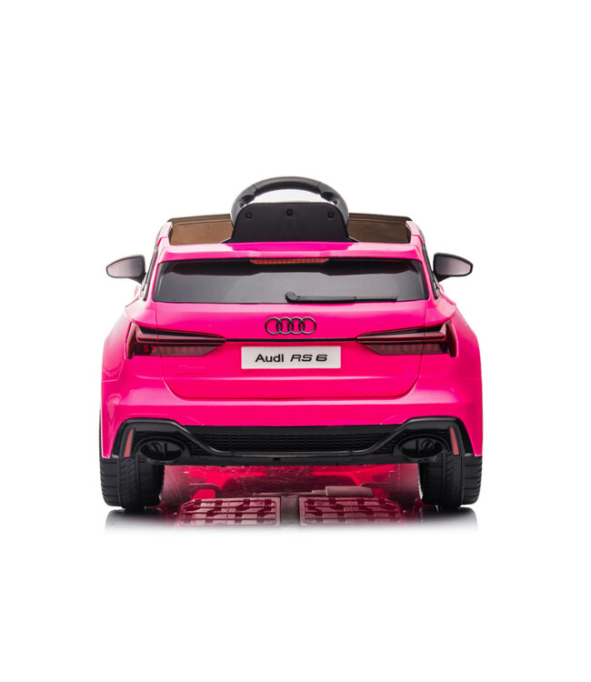 Audi RS6, 12-Volt-Elektro-Kinderauto mit Gummireifen, Ledersitz und mehr!