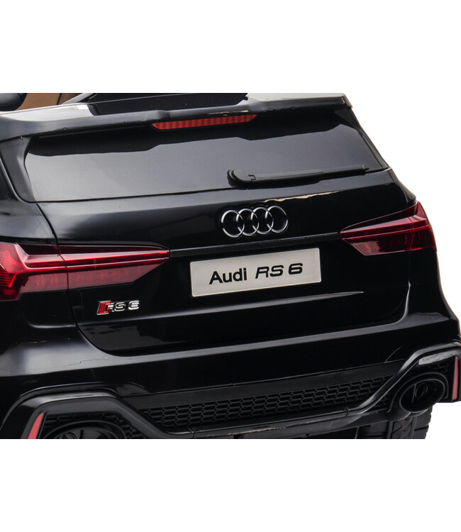 Audi RS6, 12-Volt-Elektro-Kinderauto mit Gummireifen, Ledersitz und mehr!