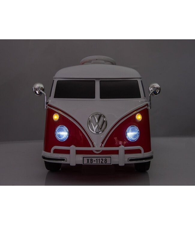 Bus classique Volkswagen T1, voiture pour enfants 12 volts avec pneus en caoutchouc et plus encore !