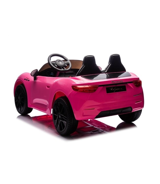 Maserati GranTurismo Folgore 2-zitter, 12 volt kinderauto  met rubberen banden en meer!